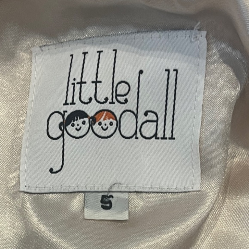 Little Goodall Girls Size 5 Pale Pink Faux Fur Pea Coat - Picture 4 of 14